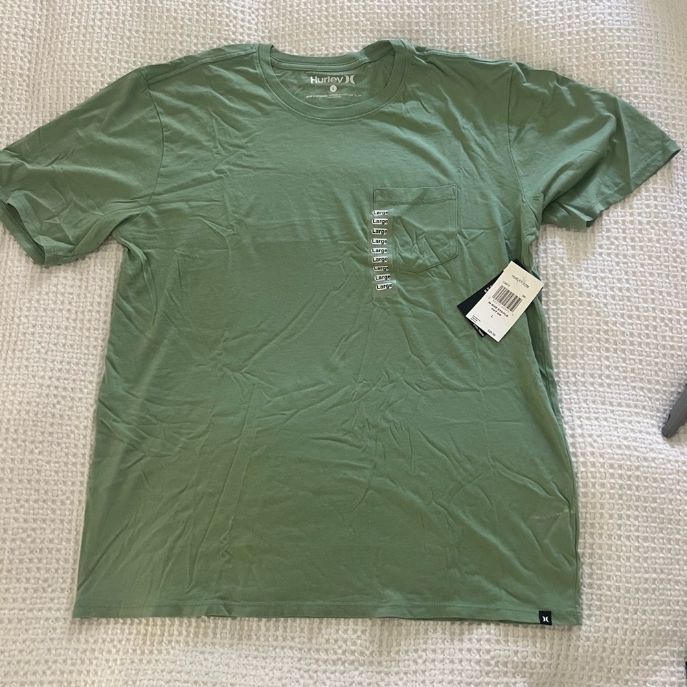 Brand New Hurley Green Large Shirt
